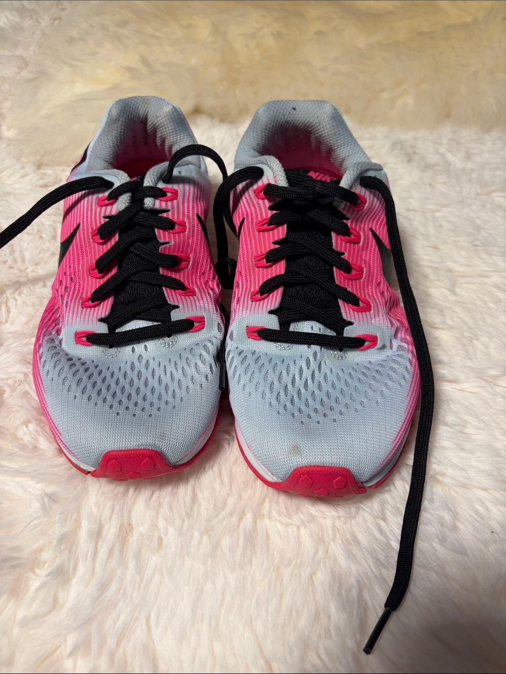 Nike Women’s Pink and Gray Athletic Running Shoes